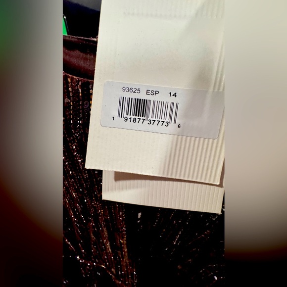 MAC DUGGAL
Brown Long Sleeve Sequin Mini Dress 93625 
Regular price $398 USD - Picture 2 of 11